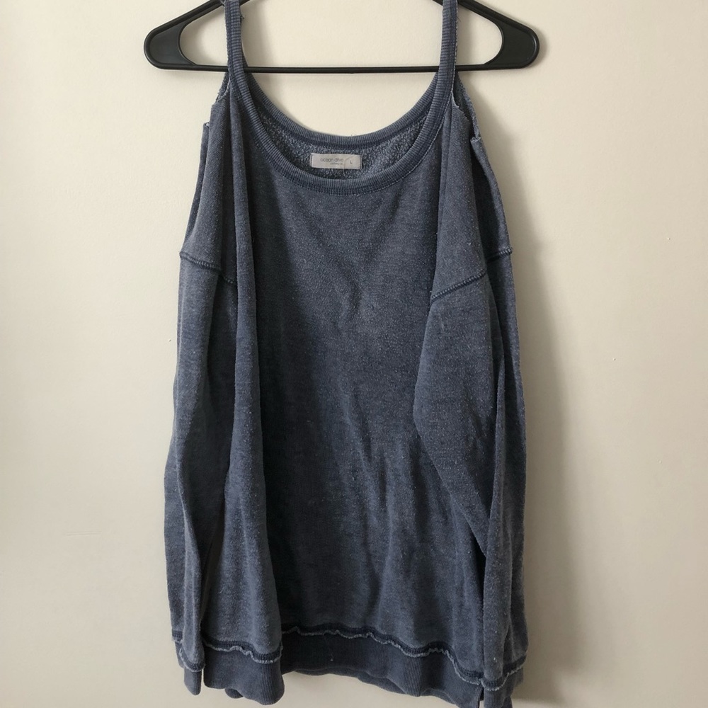 Cut out shoulder sweater